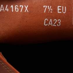 Ermenegildo Zegna  Brown Leather Slip on Loafers Size 41.5