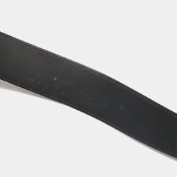 مملوكة مسبقًا Ermenegildo Zegna Dark Blue Suede Buckle Belt 120 CM