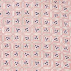 Ermenegildo Zegna Pink Patterned Silk Tie 