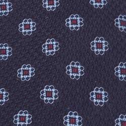 Ermenegildo Zegna Blue Floral Pattern Silk Tie 