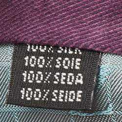 Ermenegildo Zegna Purple Paisley Silk Classic Tie