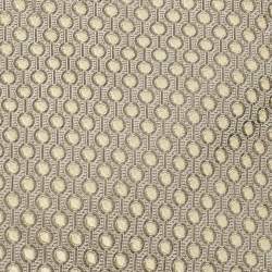 Pre Owned ربطة عنق ايرمينجيلدو زينيا جاكار حرير رمادي / أصفر