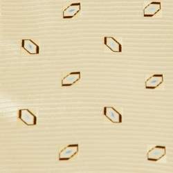 Ermenegildo Zegna Yellow Patterned Silk Classic Tie 