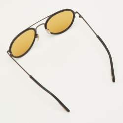 مملوكة مسبقًا Ermenegildo Zegna Brown/Black EZ 0156 Aviator Sunglasses