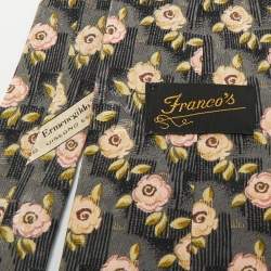 مملوكة مسبقًا Ermenegildo Zegna Multicolor Floral Print Silk Tie