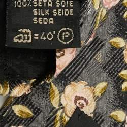 مملوكة مسبقًا Ermenegildo Zegna Multicolor Floral Print Silk Tie