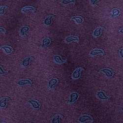 Pre Owned Ermenegildo Zegna Purple Paisley Pattern Silk Jacquard Tie