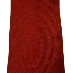 مملوكة مسبقًا Ermenegildo Zegna Brown Silk Traditional Tie