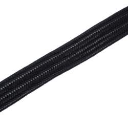 مملوكة مسبقًا Ermenegildo Zegna Black Woven Leather Buckle Belt 95CM