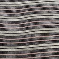 Pre Owned Ermenegildo Zegna Monochrome Striped Silk Tie