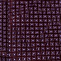 Pre Owned Ermenegildo Zegna Purple Geometric Print Silk Tie