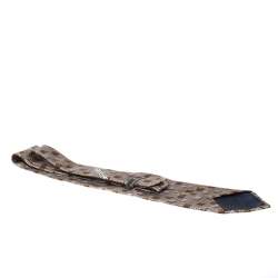 Ermenegildo Zegna Vintage Multicolor Silk Jacquard Traditional Tie