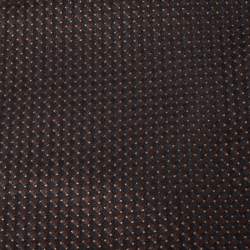 Pre Owned Ermenegildo Zegna Vintage Brown Micro Chequered Jacquard Silk Tie