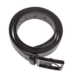 مملوكة مسبقًا Ermenegildo Zegna Black Leather Belt 130CM