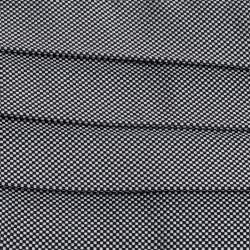 Pre Owned ربطة فيونكة بارور وكومربوند حزام خصر حرير كاروهات أبيض/ أسود