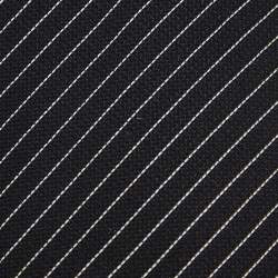 Ermenegildo Zegna Black Striped Silk Tie