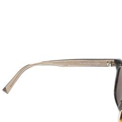 Ermenegildo Zegna Brown EZ 0028FN Tortoise Shell Square Sunglasses
