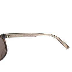Ermenegildo Zegna Brown EZ 0028FN Tortoise Shell Square Sunglasses