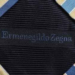 Pre Owned Ermenegildo Zegna Multicolor Striped Silk Tie