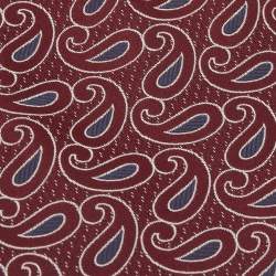مملوكة مسبقًا Ermenegildo Zegna Burgundy Paisley Jacquard Silk Tie