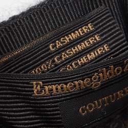 Pre Owned Ermenegildo Zegna Couture Bicolor Chevron Cashmere Knit Tie