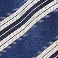Ermenegildo Zegna Vintage Striped Silk Blend Classic Tie