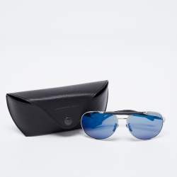 Ermenegildo Zegna Navy Blue SZ 3016 Aviator Mirrored Sunglasses