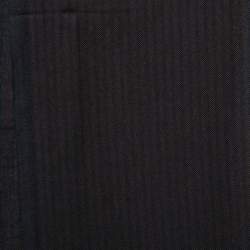 Pre Owned Ermenegildo Zegna Dark Blue & Burgundy Striped Cashmere Scarf