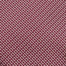 Pre Owned Ermenegildo Zegna Brown Patterned Silk Tie