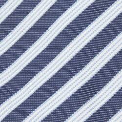 مملوكة مسبقًا Ermenegildo Zegna Su Misura Blue Diagonal Stripe Patterned Silk Tie