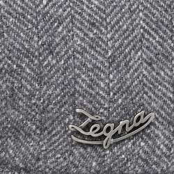 Pre Owned Ermenegildo Zegna Grey Wool & Silk Baseball Cap M