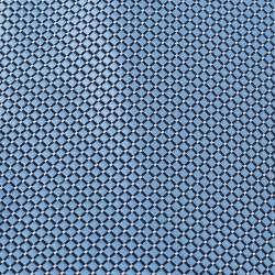 Pre Owned Ermenegildo Zegna Blue Patterned Silk Tie
