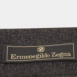 Ermenegildo Zegna Vintage Grey Cashmere Tie 