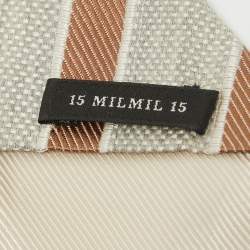 Ermenegildo Zegna Grey Striped Wool and Silk Traditional Tie