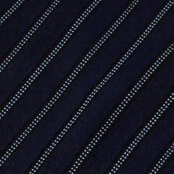 مملوكة مسبقًا ربطة عنق ايرمنيجيلدو زينيا حرير مخطط ازرق كحلي