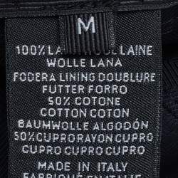 Pre Owned Ermenegildo Zegna Black Wool Baseball Cap M