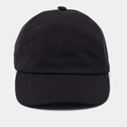 Pre Owned Ermenegildo Zegna Black Wool Baseball Cap M
