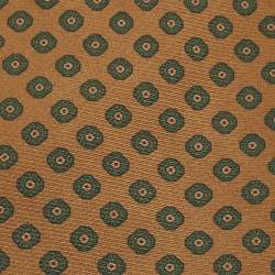 Pre Owned Ermenegildo Zegna Vintage Brown Printed Silk Tie