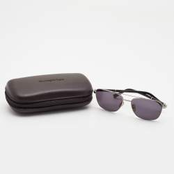 Pre Owned Ermenegildo Zegna Black EZ0014 Aviator Sunglasses