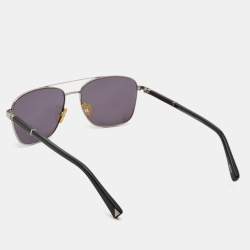 Pre Owned Ermenegildo Zegna Black EZ0014 Aviator Sunglasses