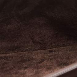 Ermenegildo Zegna Brown Ombre Leather Briefcase Bag