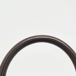 Ermenegildo Zegna Brown Ombre Leather Briefcase Bag