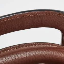 Ermenegildo Zegna Dark Brown Leather Briefcase