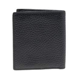 Ermenegildo Zegna Black Leather Bifold Wallet