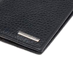 Ermenegildo Zegna Black Leather Bifold Wallet