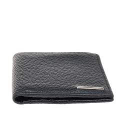 Ermenegildo Zegna Black Leather Bifold Wallet