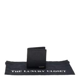 Ermenegildo Zegna Black Leather Bifold Wallet