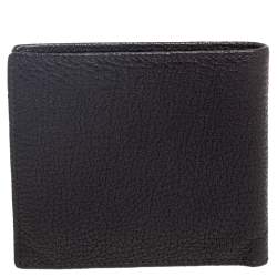 Ermenegildo Zegna Dark Brown Leather Bifold Wallet 