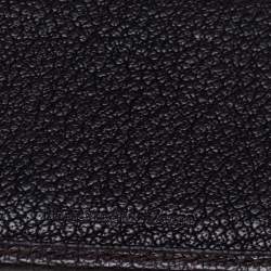 Ermenegildo Zegna Dark Brown Leather Bifold Wallet 