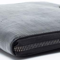 Ermenegildo Zegna Black Leather Wristlet Pouch